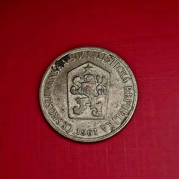 czechoslovakia 10 Haleru 1961 Aluminium coin 1