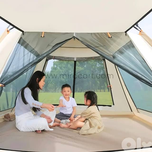 Automatic Camping Tent – 3-4 Person Pop-Up w/ Rainfly & Canopy 2