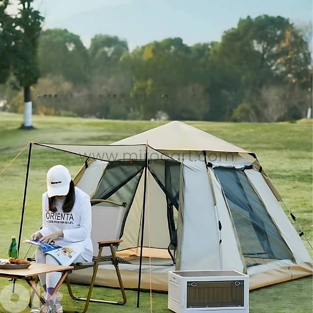 Automatic Camping Tent – 3-4 Person Pop-Up w/ Rainfly & Canopy 9