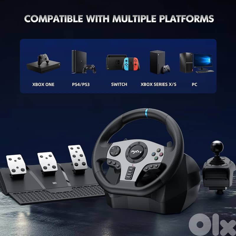 Pxn V9 Gaming Racing Wheel | PC - PS3 - PS4 - Xbox - Switch 6