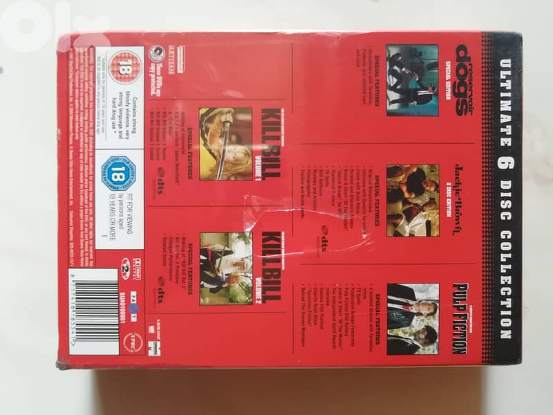 Best of Quinten Tarantino 5 movies 6 DVDs box set new sealed 3
