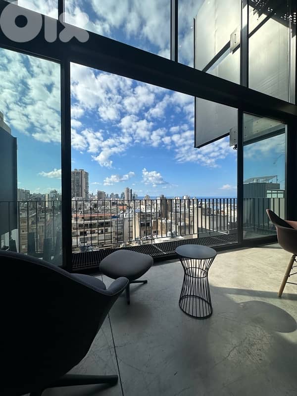Ultimate Luxury Loft Apartment For Rent In Achrafieh | SEA VIEW 0