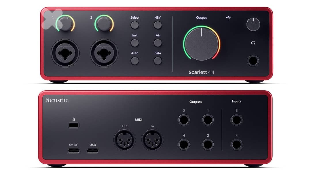 Focusrite Scarlett 4i4 G4,4th Gen USB Audio Interface 3