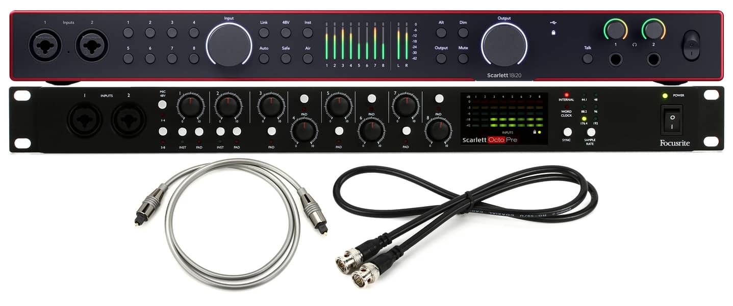 Focusrite Scarlett 18i20 G4 USB Audio Interface,4th Gen USB Audio 2