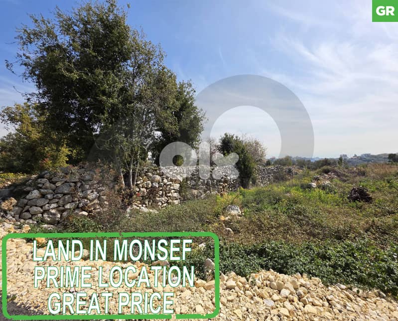 Monsef -- PRIME LOCATION -- LAND for sale - sea view ! REF#GR118683 . 0