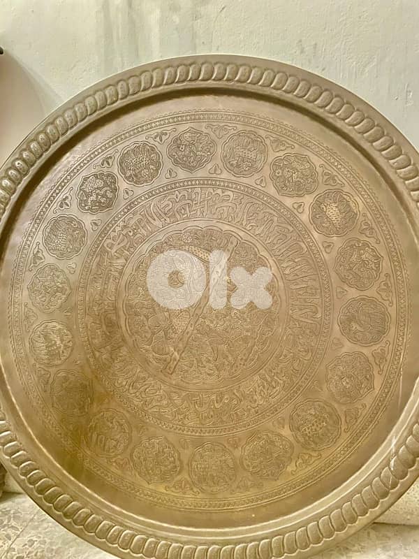 Antique “Persian origin” Large brass صدر نحاس 1