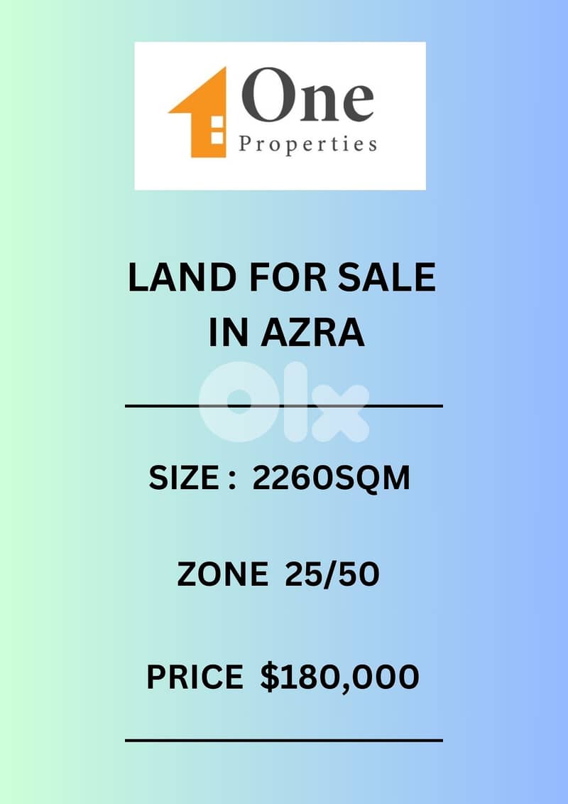 LAND FOR SALE IN AZRA 0