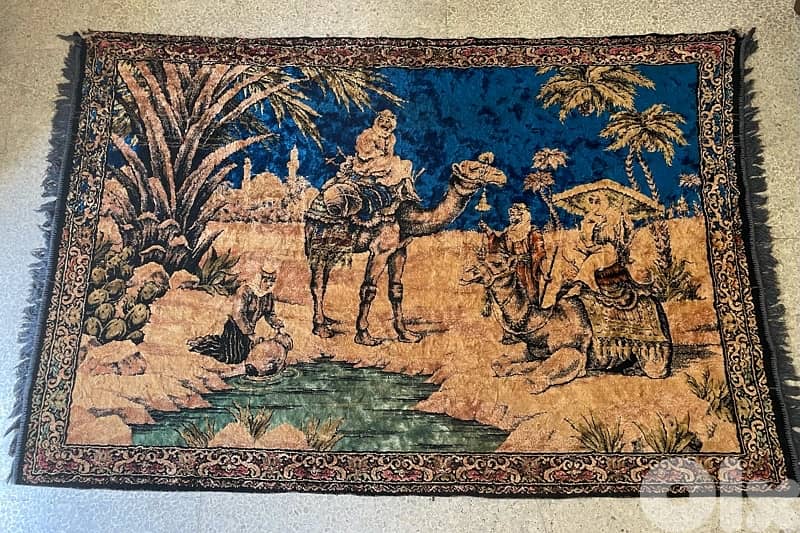 Antique Rare find Wall Hanging Tapestry (180 x 120) 0