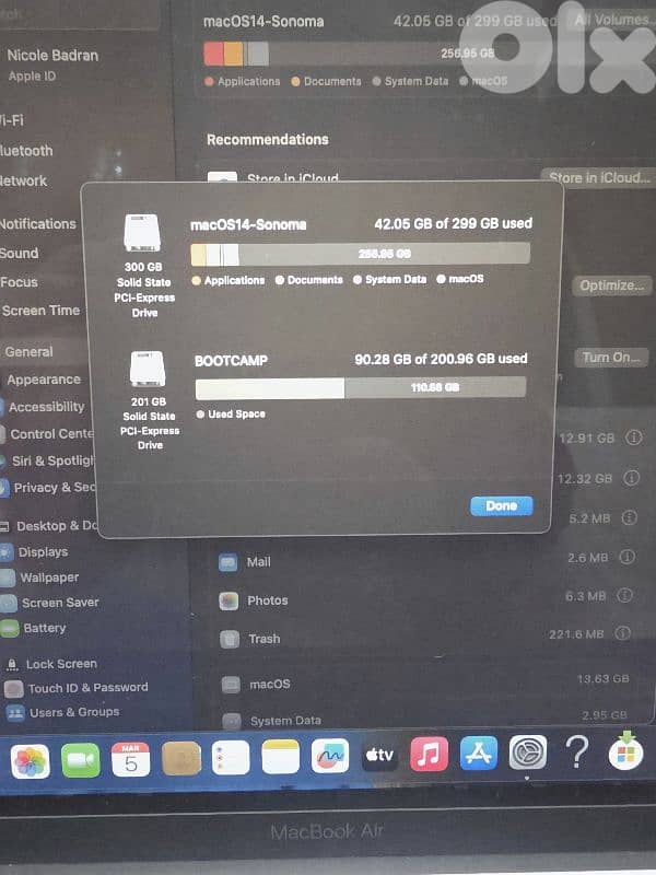 Macbook Air Retina 13 inch 2020 + magic mouse + adapter 3