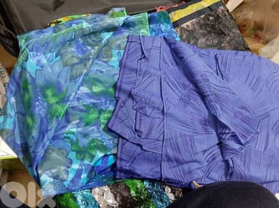 للبيع قطع قماش اوروبية مقاسات مختلفة جديدة حوالي 80 قطعة