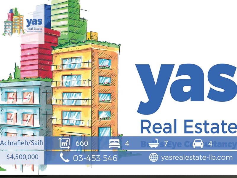 Saifi 660m2 | Luxury | Penthouse |Super Prime Location | View | PA | 0