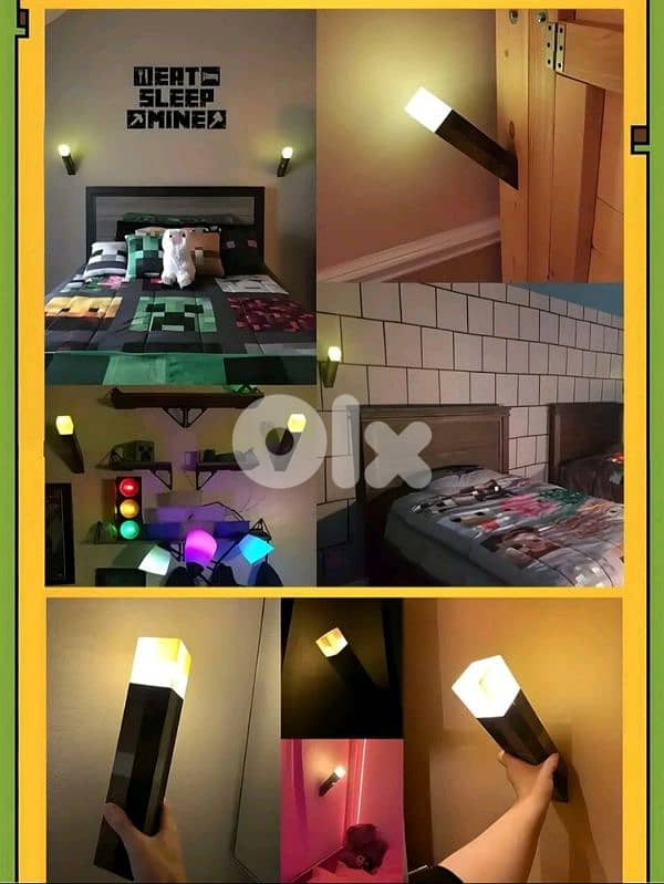 Minecraft Real Life Torche Lamp 2
