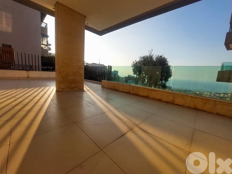 300 SQM Apartment in Mtayleb, Metn + 220 SQM Terrace and Sea View 0