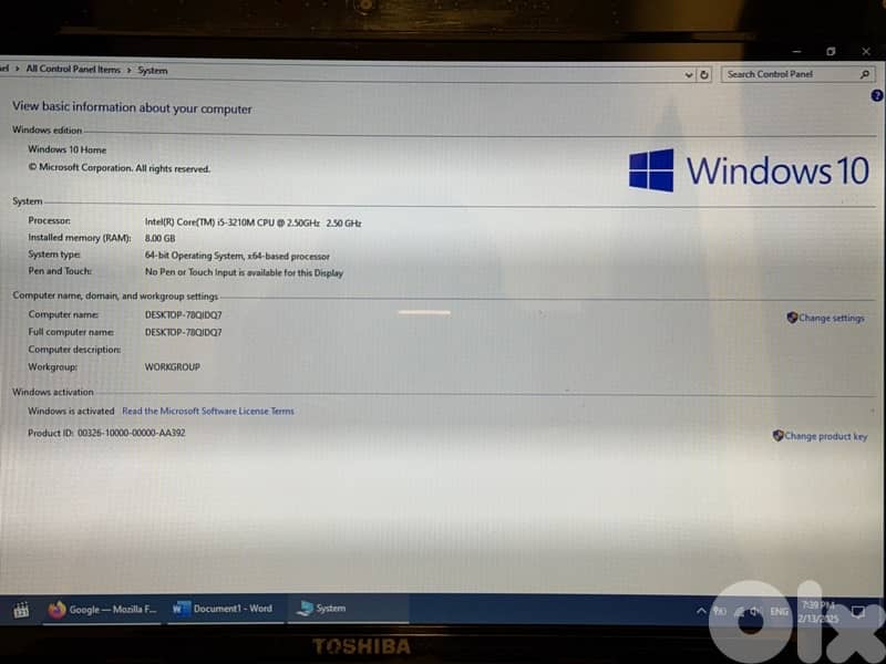 Toshiba Satellite C850 - B519 3