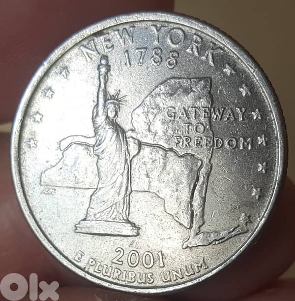 Quarter Dollar 2001 for 10 USD 0