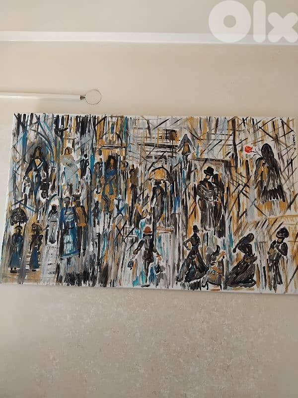 رسم زيتي على القماش يدويه 0