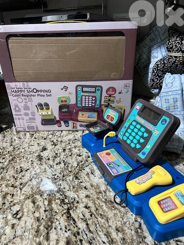 supermarket cash register play set 1