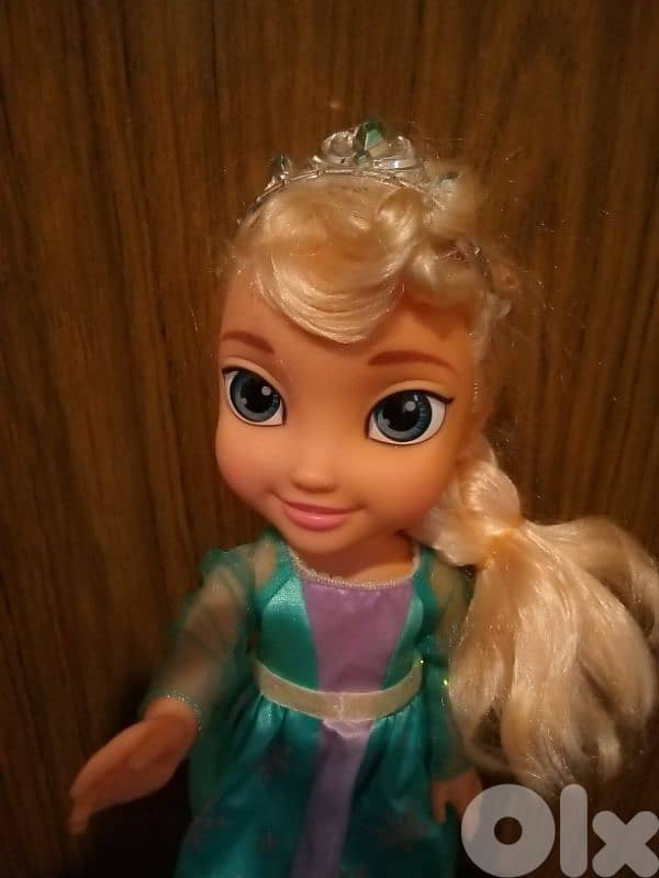 QUEEN ELSA ANIMATOR FROZEN, 35 Cm Large Disney great as new doll=24$ 0