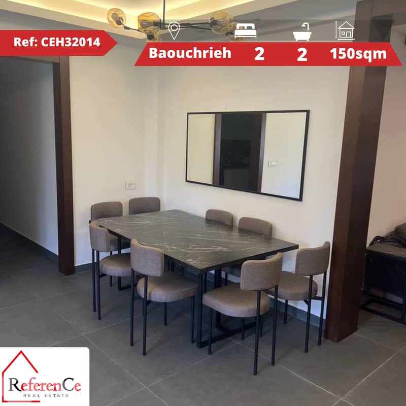 Furnished apartment in Baouchrieh شقة مفروشة في البوشرية 0