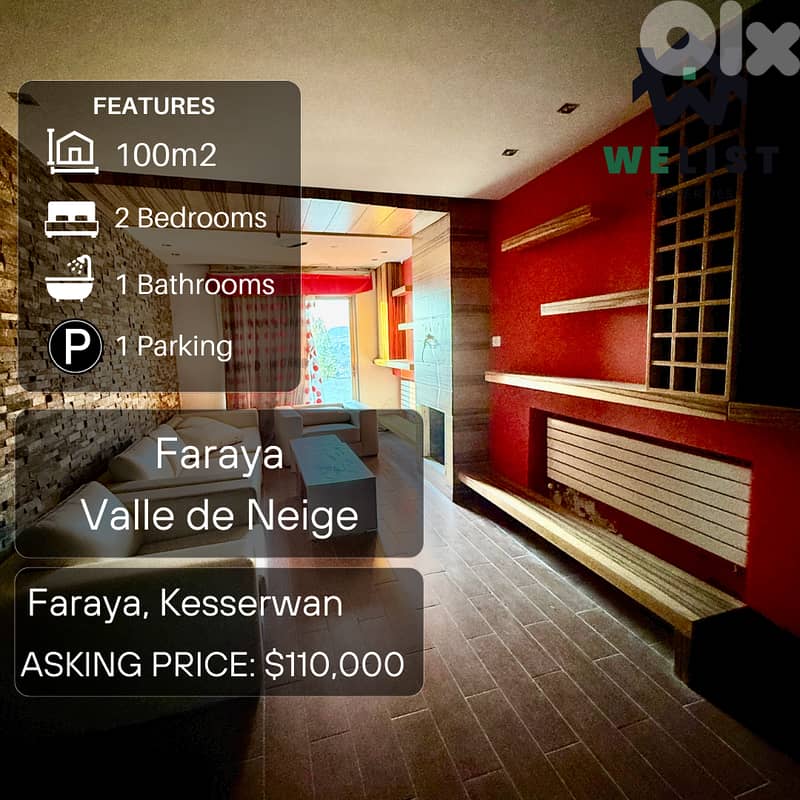 100sqm Chalet for sale in Faraya - Valle de Neige 0