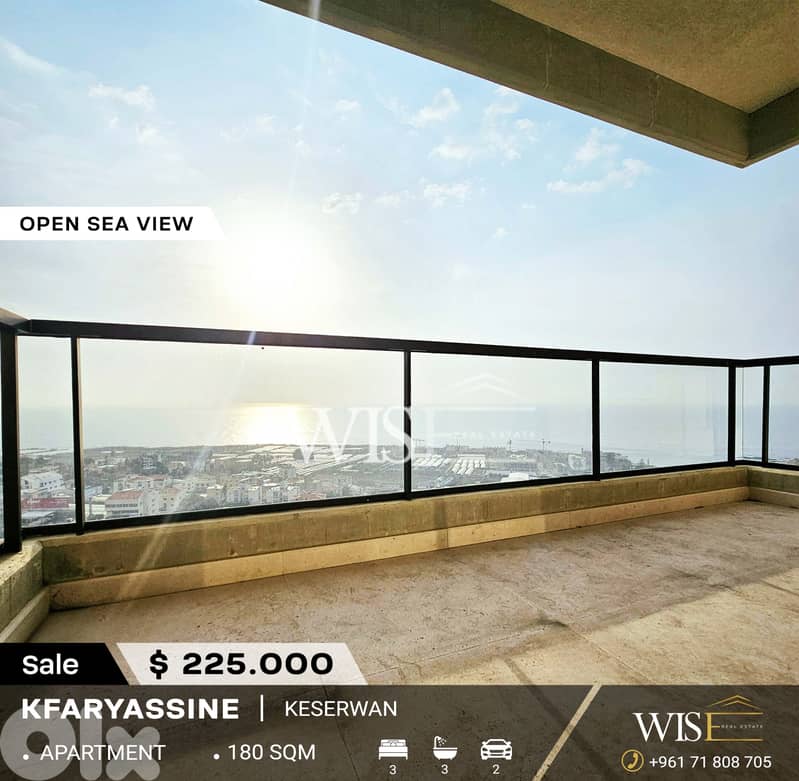 180 SQM Apartment for SALE in Kfaryassine! 0