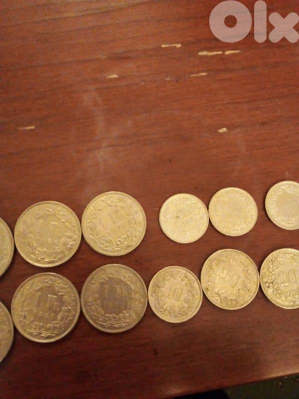 16 switzerland coins 2