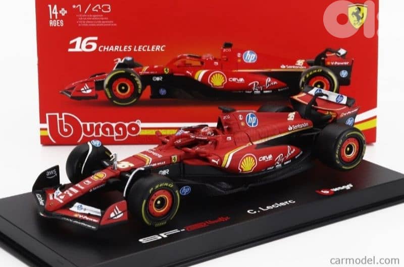 Charles Leclerc Ferrari SF24 (2024) diecast car model 1;43. 0