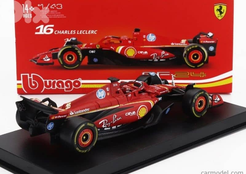 Charles Leclerc Ferrari SF24 (2024) diecast car model 1;43. 4