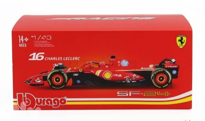 Charles Leclerc Ferrari SF24 (2024) diecast car model 1;43. 6