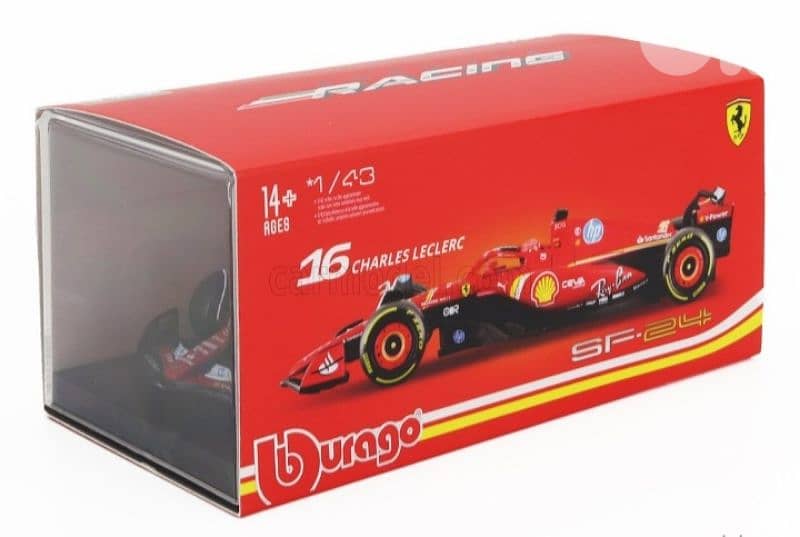 Charles Leclerc Ferrari SF24 (2024) diecast car model 1;43. 7