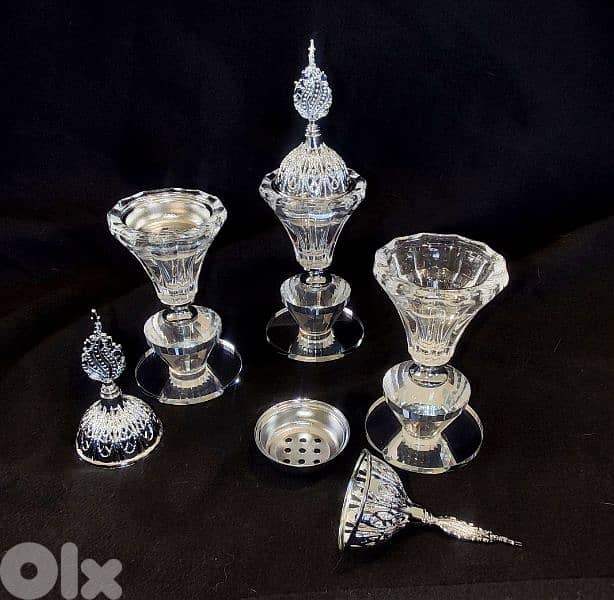 ٢٤  قطعة مبخرة بخور من الكريستال الفاخر . 4