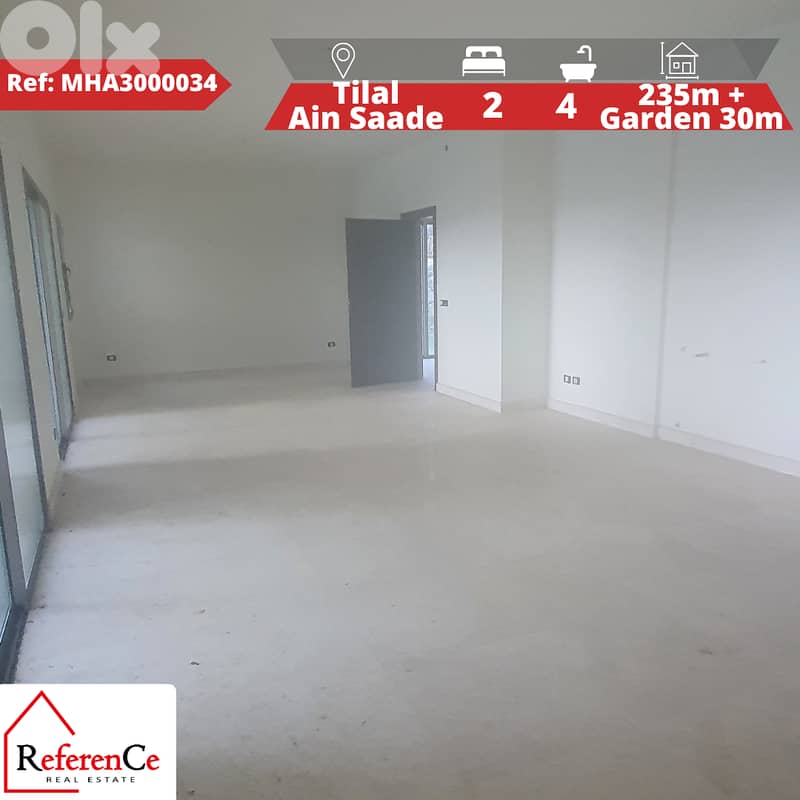 Apartment + Garden in tilal ain saade شقة  + حديقة في تلال عين سعاده 0