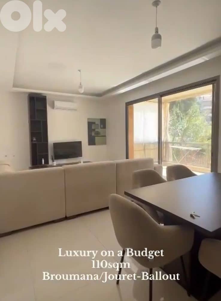 CATCHY APARTMENT IN BRROUMANA برماناPRIME FOR SALE  (120SQ) ,(BR-312) 0