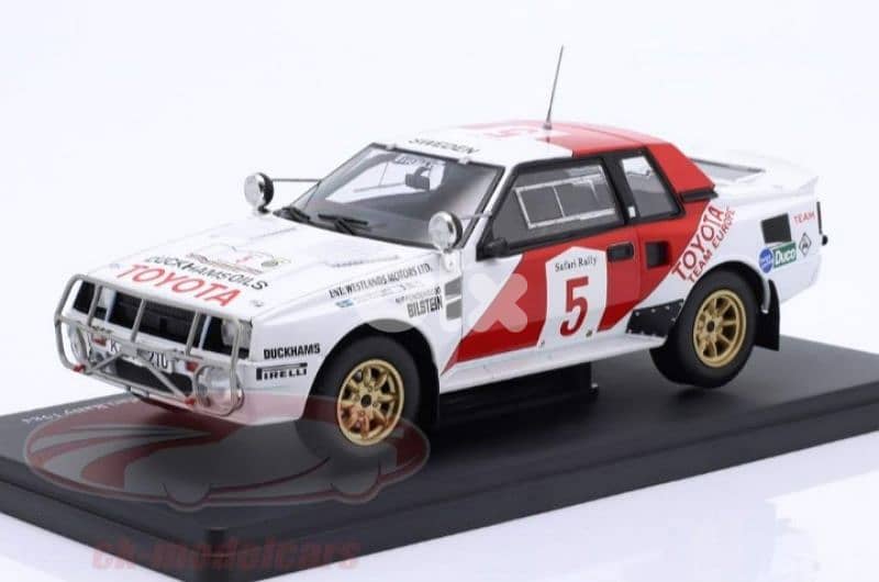 Toyota Celica Twin Cam (Rally Safari 1984) diecast car model 1:24 1