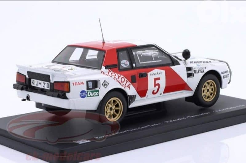 Toyota Celica Twin Cam (Rally Safari 1984) diecast car model 1:24 3