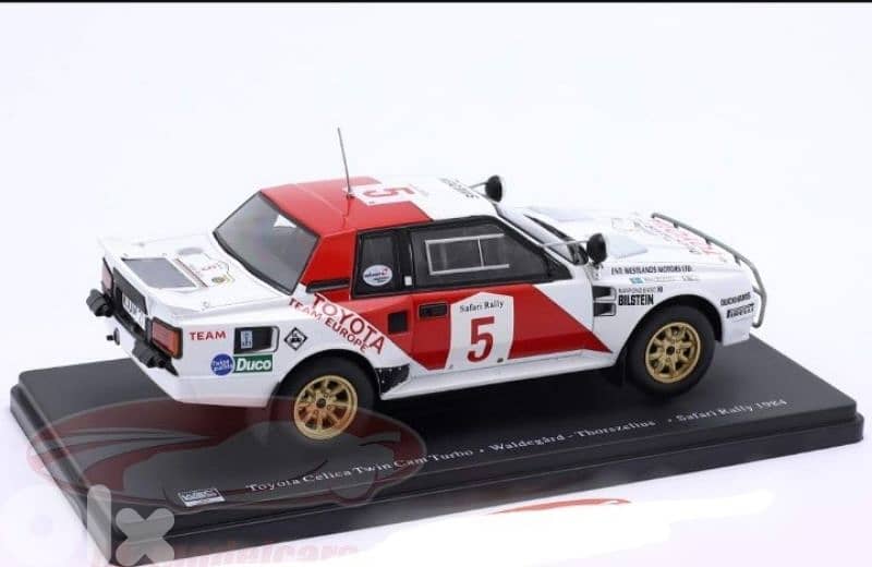 Toyota Celica Twin Cam (Rally Safari 1984) diecast car model 1:24 4