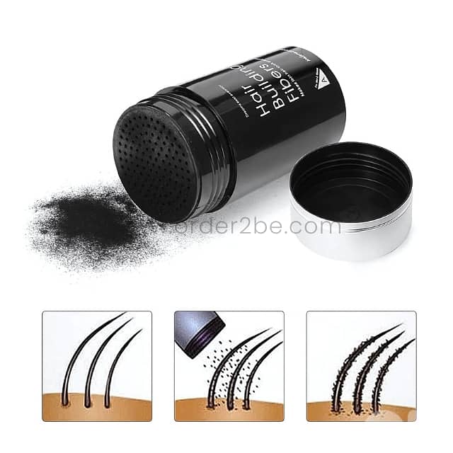 DeXe Hair Building Fibers Powder for Instantly Thicker, Fuller Hair 1