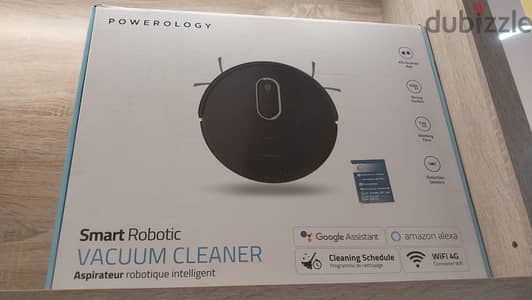 Powerology smart robotic vacuum cleaner 2600mah 20w
