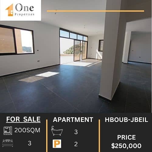 APARTMENT FOR SALE IN HBOUB -JBEIL 0
