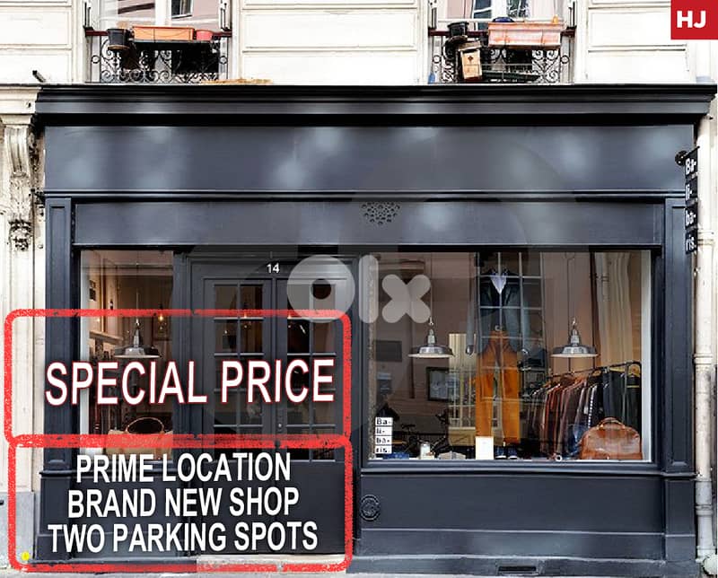 Brand new Shop- Two parking spots- Achrafieh/اشرفيه REF#HJ118455 0