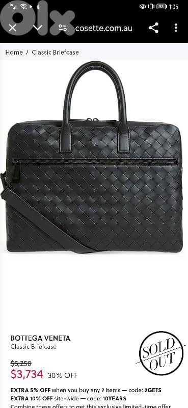 Bottega Veneta Premium Classic Briefcase 7