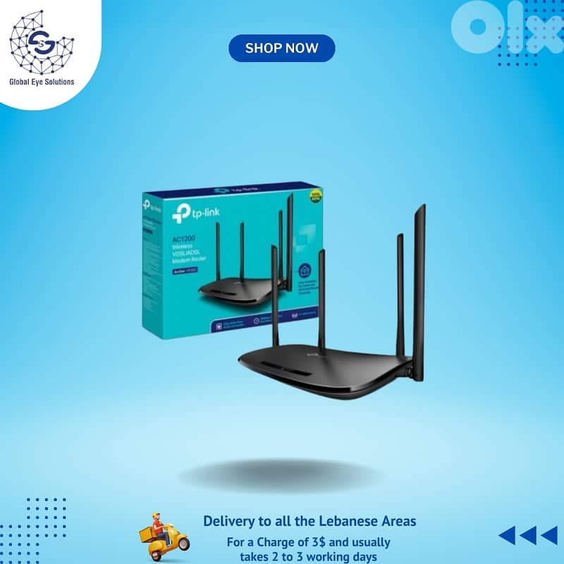 Archer VR300 AC1200 Wireless VDSL/ADSL Modem Router 0