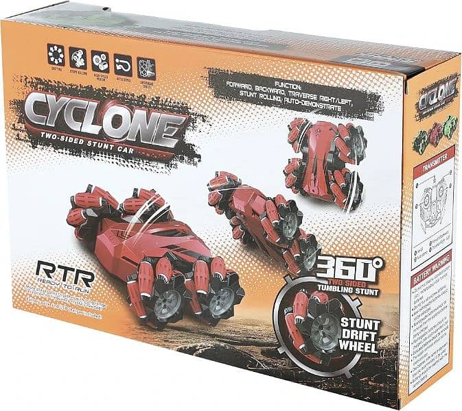 cyclone stunt RC car double sided 1