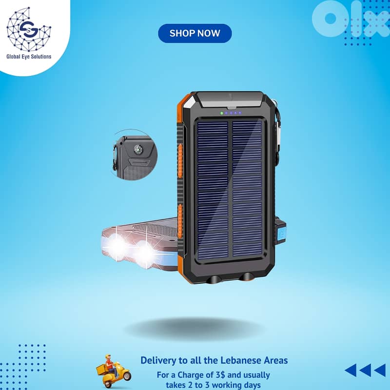 Power Bank With Solar Charge 0