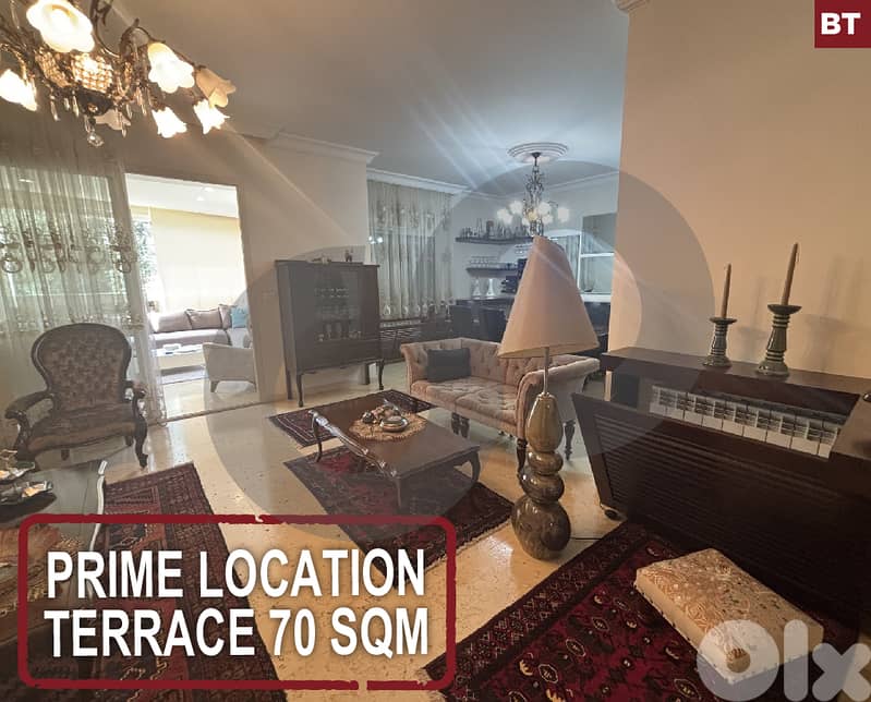 prime location- terrace 70 sqm -Kfar Hbab, Keserouan REF#BT119084 0