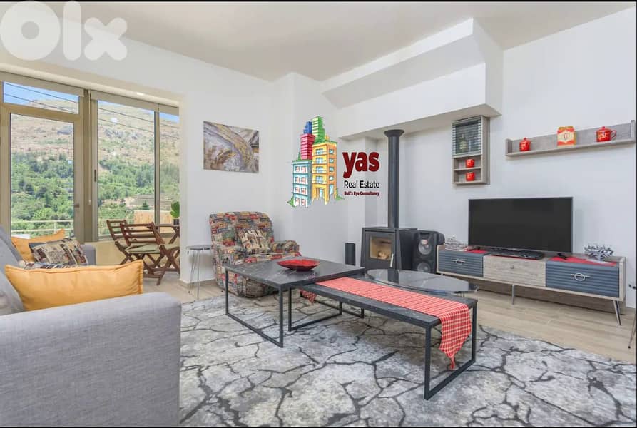 Faraya 100m2 | Terrace 40m2 | Decorated/Furnished | Mountain View| PA| 1