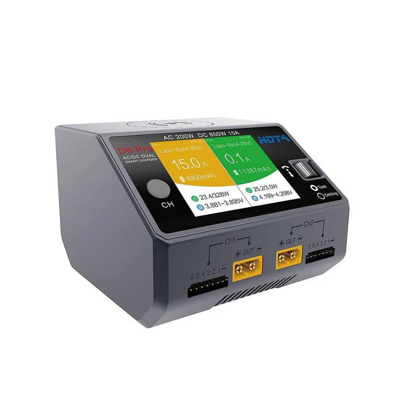 HOTA D6 Pro 325W 15A 1-6S Dual Channel ACDC Smart Charger w Wireless C 1