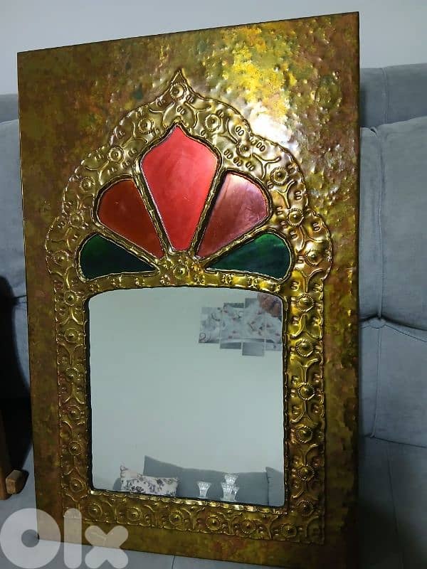 مراية نحاس قديمة 0