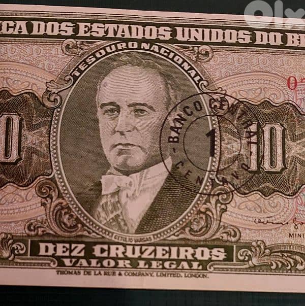 1961 Brazil 10 Cruzeiros. P-176a 0