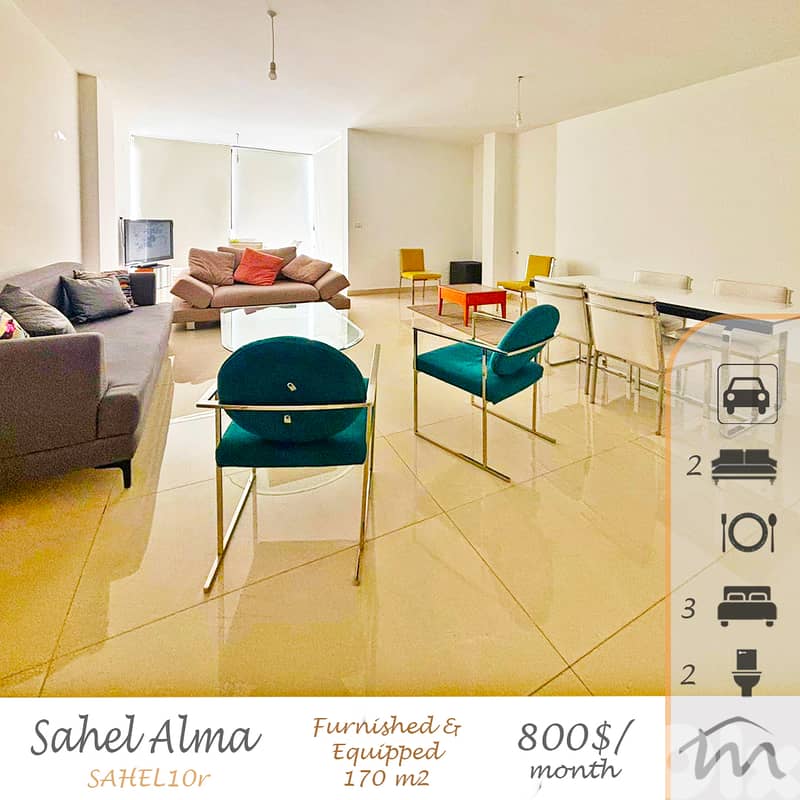 Sahel Alma | Fully Furnished 170m² Apartment | Decorated & Equipped 0